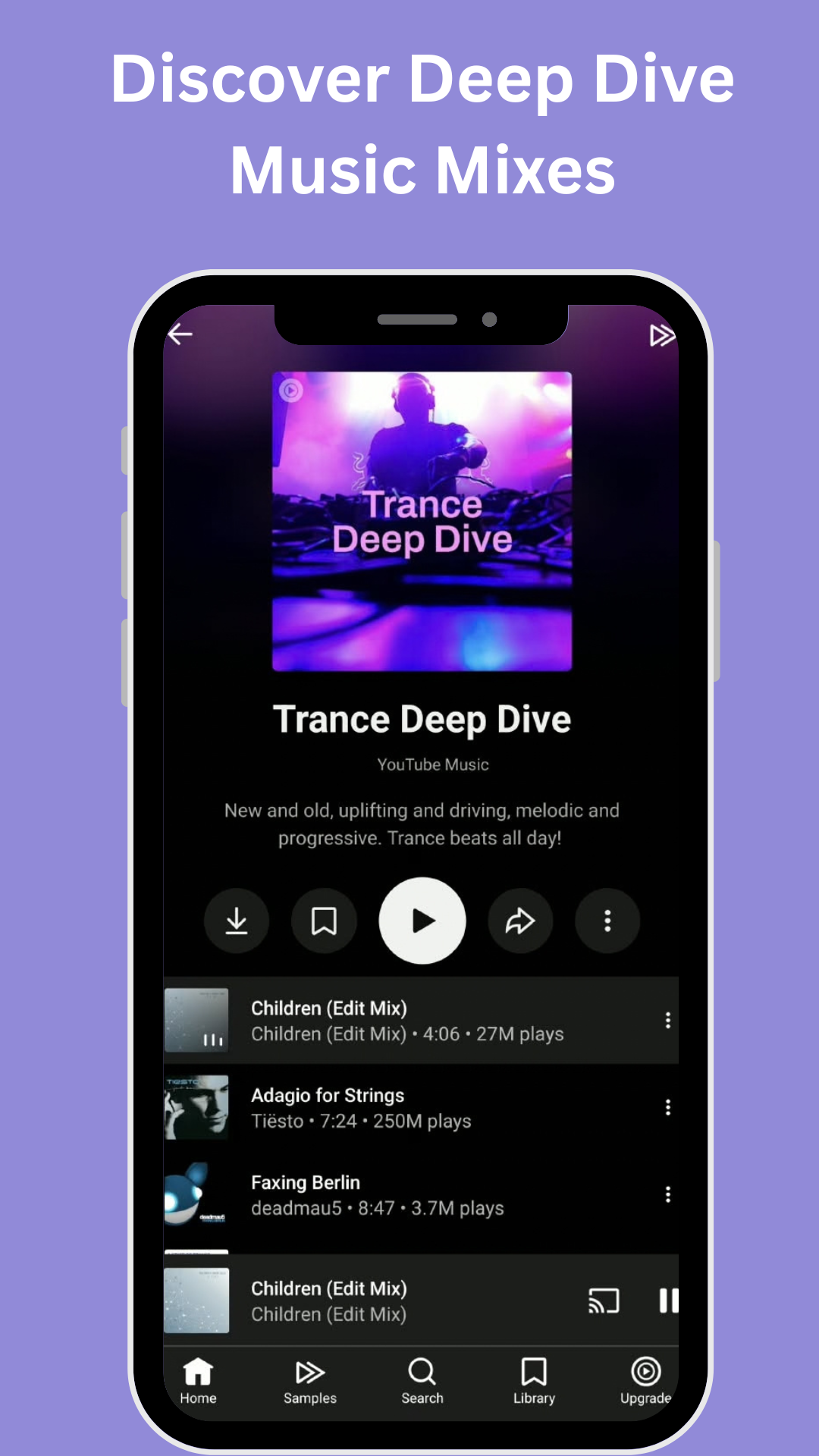 YouTube Music Premium APK discover deep dive music mixes